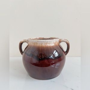 Vintage Brown Drip Pot